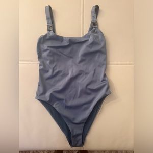 Blue Lycra one piece swimsuit